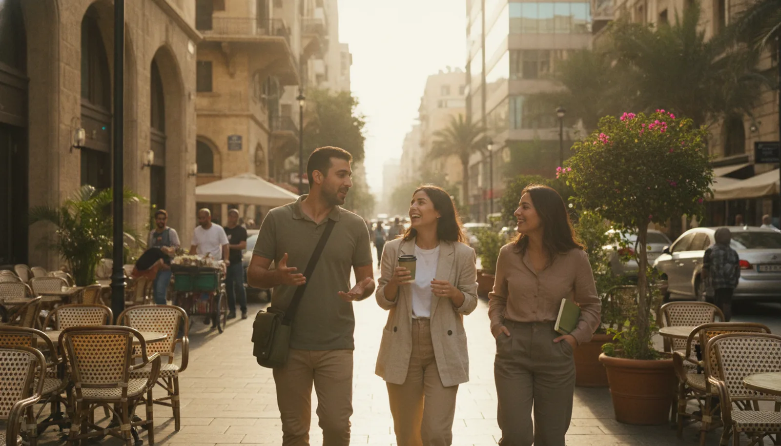 A street in Beirut where the Khedmati team is based